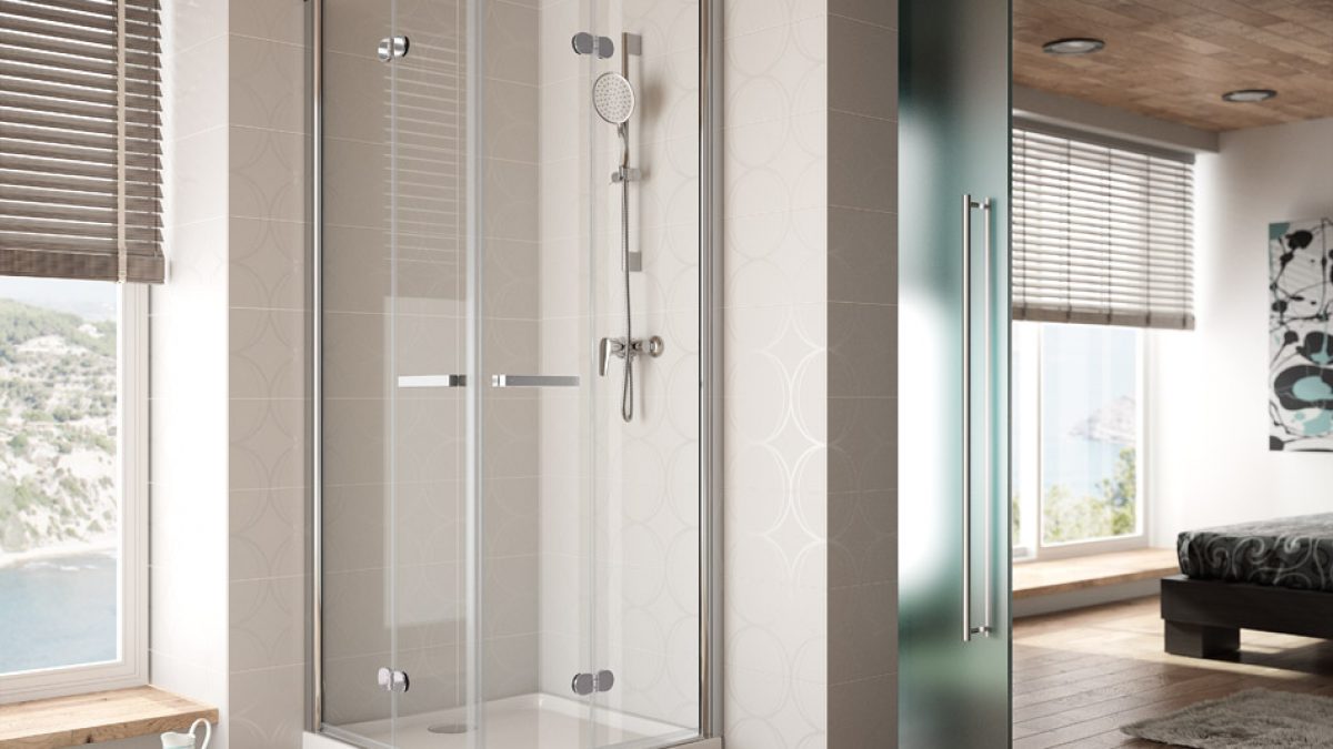Mampara de ducha de 2 puertas batientes - Ideal Mamparas