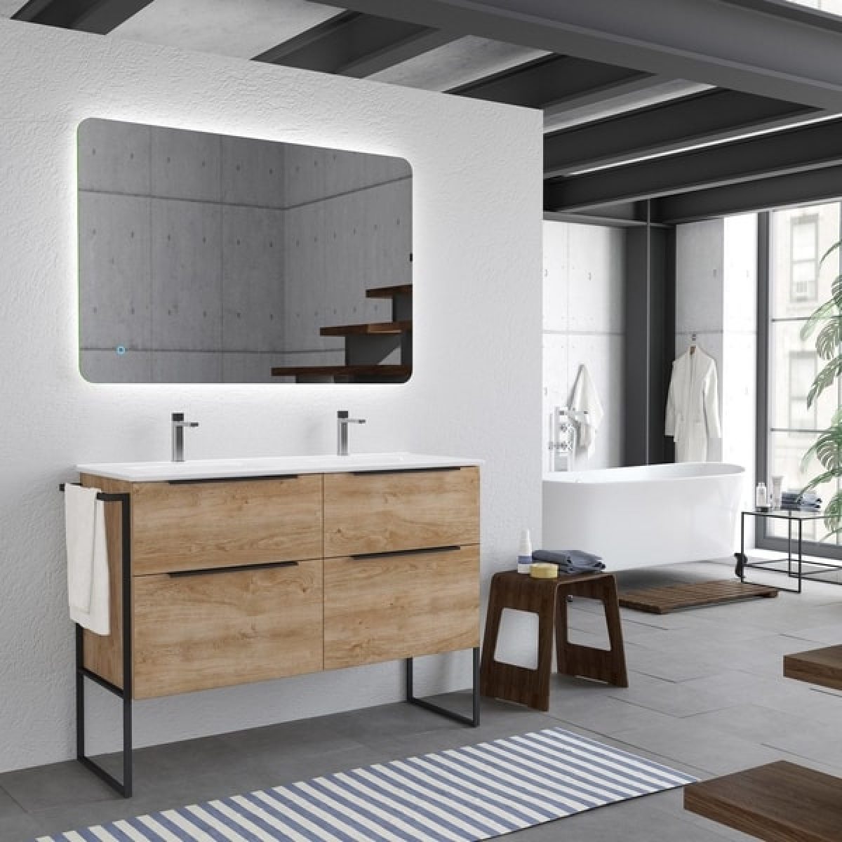 Muebles de madera para el baño: ¿es posible?