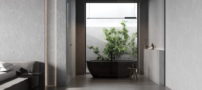 Baño japandi