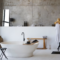baño scandifornian, estilo noruego