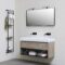 a qué altura colgar un mueble de baño suspendido